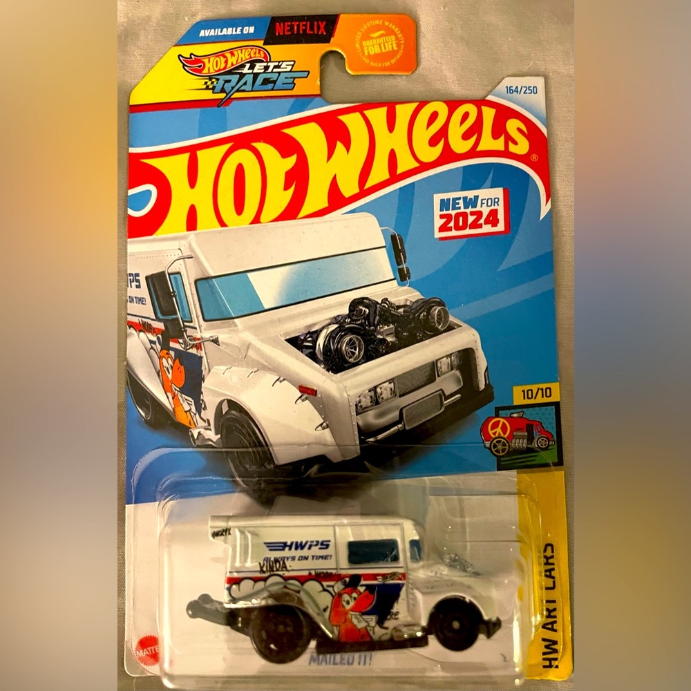 Hotwheels art car 2024 new model
Postal racing car/art car